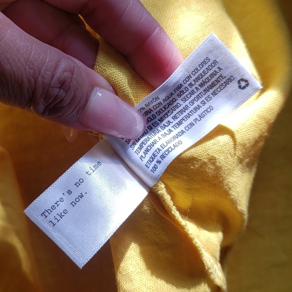 A.n.  day yellow dress Size 2 - Picture 13 of 16